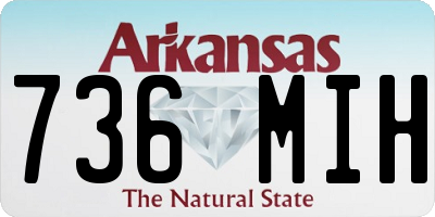 AR license plate 736MIH