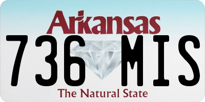 AR license plate 736MIS