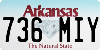 AR license plate 736MIY