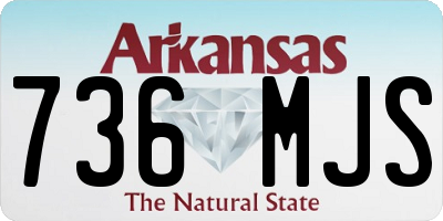 AR license plate 736MJS