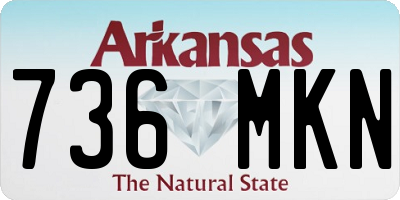 AR license plate 736MKN