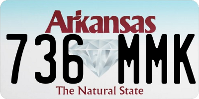 AR license plate 736MMK