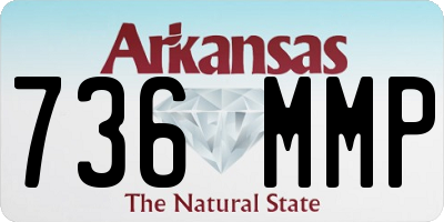 AR license plate 736MMP