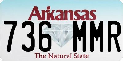 AR license plate 736MMR