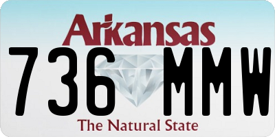 AR license plate 736MMW