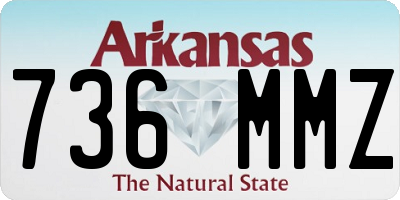 AR license plate 736MMZ