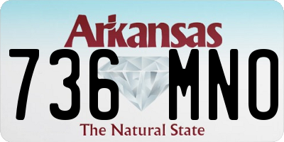 AR license plate 736MNO