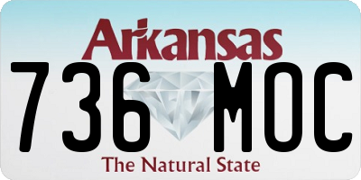 AR license plate 736MOC