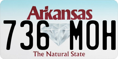 AR license plate 736MOH