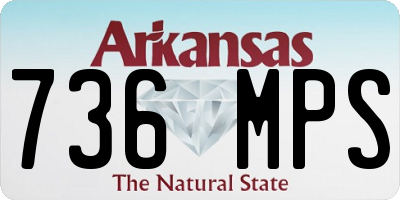 AR license plate 736MPS