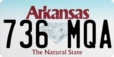 AR license plate 736MQA