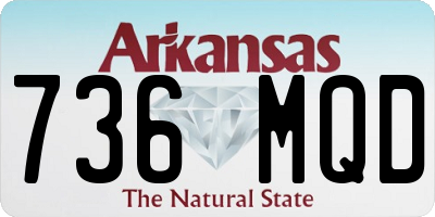 AR license plate 736MQD