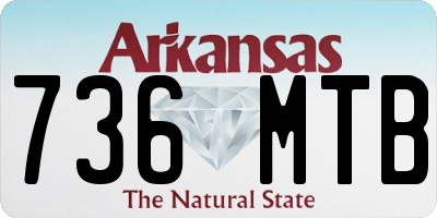 AR license plate 736MTB
