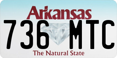 AR license plate 736MTC