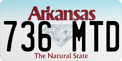 AR license plate 736MTD