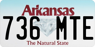 AR license plate 736MTE