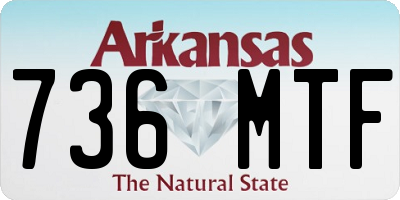 AR license plate 736MTF