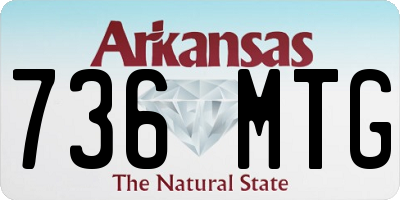 AR license plate 736MTG