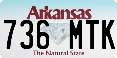 AR license plate 736MTK