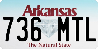 AR license plate 736MTL