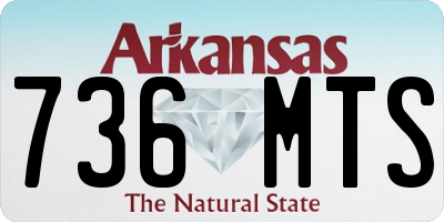 AR license plate 736MTS