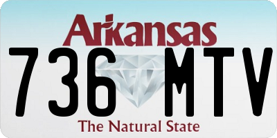 AR license plate 736MTV