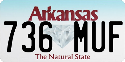 AR license plate 736MUF