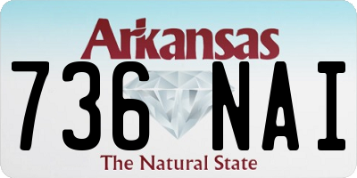 AR license plate 736NAI
