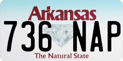 AR license plate 736NAP