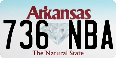 AR license plate 736NBA