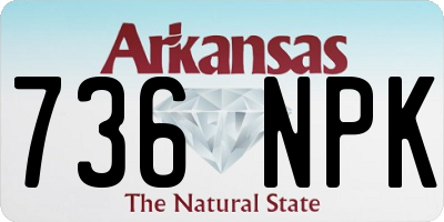 AR license plate 736NPK