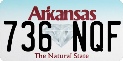 AR license plate 736NQF