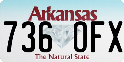 AR license plate 736OFX