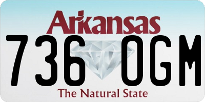 AR license plate 736OGM