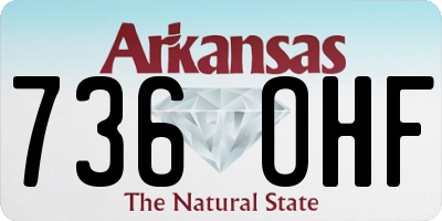 AR license plate 736OHF