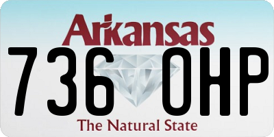 AR license plate 736OHP