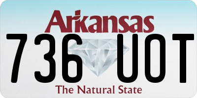 AR license plate 736UOT