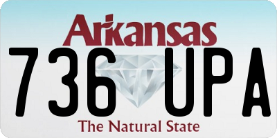 AR license plate 736UPA