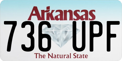 AR license plate 736UPF
