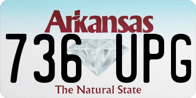 AR license plate 736UPG