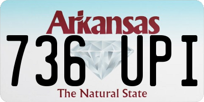 AR license plate 736UPI