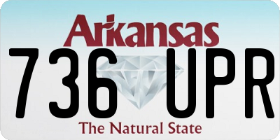 AR license plate 736UPR