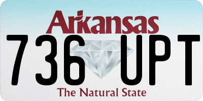 AR license plate 736UPT