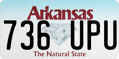 AR license plate 736UPU