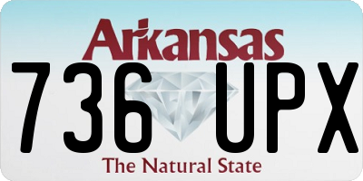 AR license plate 736UPX