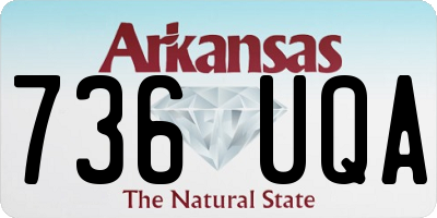 AR license plate 736UQA