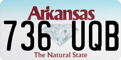 AR license plate 736UQB