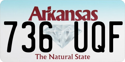 AR license plate 736UQF