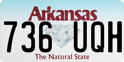 AR license plate 736UQH