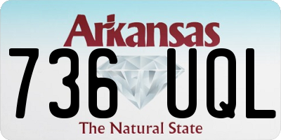 AR license plate 736UQL